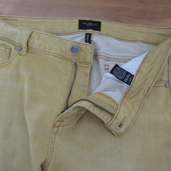 Celebrity Pink Junior Capri Sz 15/32 Mid Rise Ankle Skinny 5-Pocket Harvest Dark - Picture 5 of 7